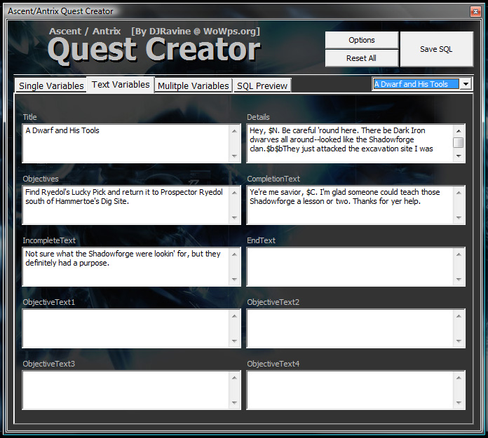 Quest Creator - Step 2