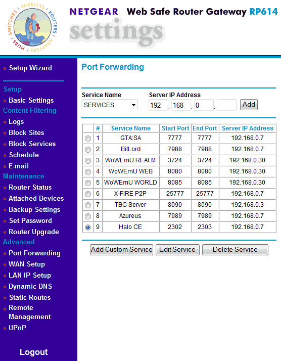 Port Forwarding